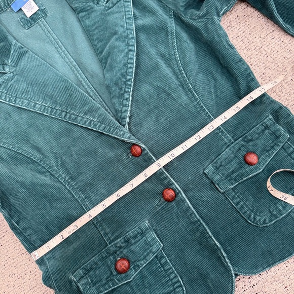 Vintage Teal Corduroy Blazer Size L - Picture 8 of 13